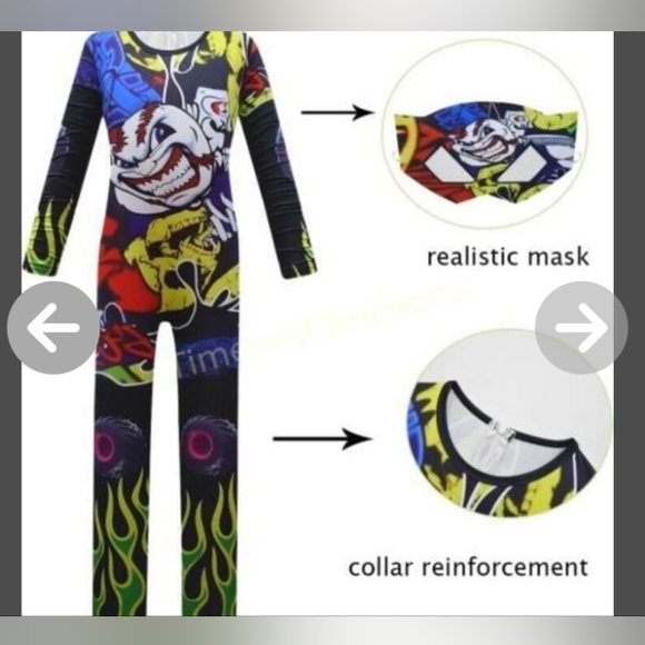 NWT Jumpsuit Pajamas with Mask - Picture 7 of 8